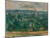 Landscape near Melun, C.1879 (Oil on Canvas)-Paul Cezanne-Mounted Giclee Print