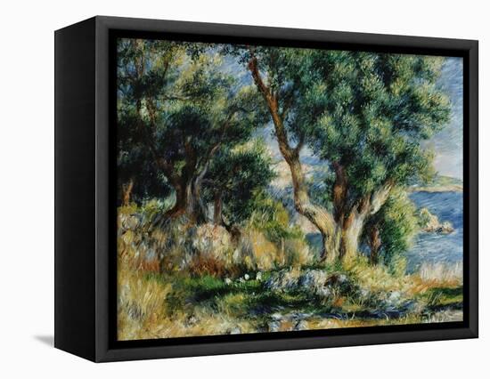 Landscape near Menton-Pierre-Auguste Renoir-Framed Stretched Canvas