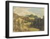 Landscape near Miesenbach-Friedrich Gauermann-Framed Collectable Print