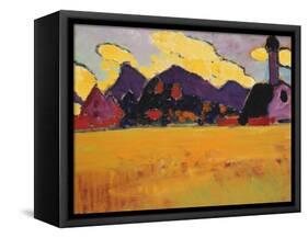 Landscape near Murnau-Alexej Von Jawlensky-Framed Stretched Canvas