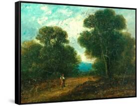 Landscape near Norwich-John Constable-Framed Stretched Canvas