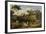 Landscape Near Olevano with Brick Factory and Rural Folk, 1823-24-Joseph Anton Koch-Framed Giclee Print
