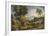 Landscape Near Olevano with Rainbow, 1823-24-Joseph Anton Koch-Framed Giclee Print