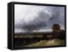 Landscape near Paris (Painting)-Georges Michel-Framed Stretched Canvas