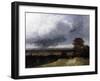 Landscape near Paris (Painting)-Georges Michel-Framed Giclee Print