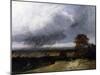 Landscape near Paris (Painting)-Georges Michel-Mounted Giclee Print