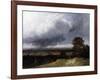 Landscape near Paris (Painting)-Georges Michel-Framed Giclee Print