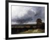 Landscape near Paris (Painting)-Georges Michel-Framed Giclee Print