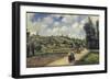 Landscape Near Pontoise, the Auvers Road, 1881-Camille Pissarro-Framed Giclee Print