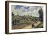 Landscape Near Pontoise, the Auvers Road, 1881-Camille Pissarro-Framed Giclee Print