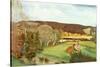 Landscape near Princes Risborough-John Northcote Nash-Stretched Canvas