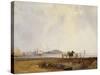 Landscape Near Quillebeuf, France, C.1824-25-Richard Parkes Bonington-Stretched Canvas