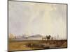 Landscape Near Quillebeuf, France, C.1824-25-Richard Parkes Bonington-Mounted Giclee Print