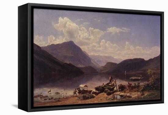 Landscape Near Rome, 1858-Thomas Worthington Whittredge-Framed Stretched Canvas