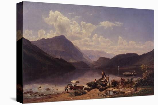 Landscape Near Rome, 1858-Thomas Worthington Whittredge-Stretched Canvas