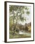 Landscape near Sonning on Thames-Ernest Parton-Framed Giclee Print