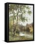 Landscape near Sonning on Thames-Ernest Parton-Framed Stretched Canvas