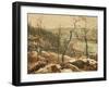 Landscape near the Harlem River, C.1913 (Oil on Cardboard)-Ernest Lawson-Framed Giclee Print