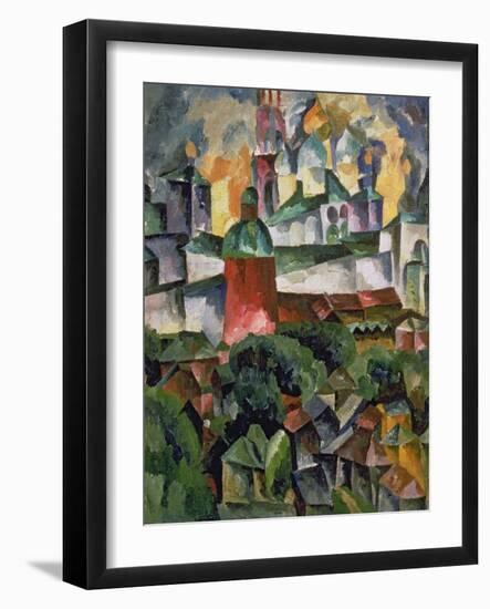 Landscape Near Troize-Sergiev, 1920-Aristarkh Vasilievic Lentulov-Framed Giclee Print