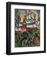 Landscape Near Troize-Sergiev, 1920-Aristarkh Vasilievic Lentulov-Framed Premium Giclee Print