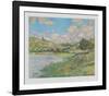 Landscape near Vetheuil-Claude Monet-Framed Collectable Print