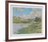 Landscape near Vetheuil-Claude Monet-Framed Collectable Print