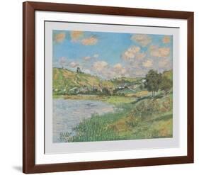 Landscape near Vetheuil-Claude Monet-Framed Collectable Print