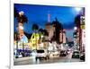 Landscape, Night, Hollywood Blvd, Los Angeles, California, United States-Philippe Hugonnard-Framed Photographic Print