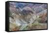 Landscape of a Mountain Range Through Landmannalaugar, Iceland-Gavriel Jecan-Framed Stretched Canvas