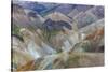 Landscape of a Mountain Range Through Landmannalaugar, Iceland-Gavriel Jecan-Stretched Canvas