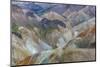 Landscape of a Mountain Range Through Landmannalaugar, Iceland-Gavriel Jecan-Mounted Photographic Print