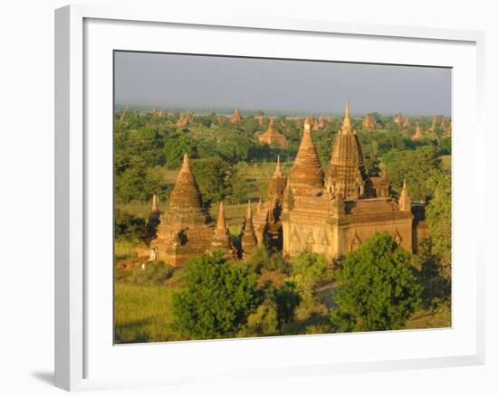 Landscape of Ancient Temples and Pagodas, Bagan (Pagan), Myanmar (Burma)-Gavin Hellier-Framed Photographic Print