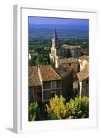 Landscape of Bonnieux, Provence, France-Peter Adams-Framed Photographic Print