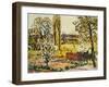 Landscape of Choisel; Paysage De Choisel, C.1914 (Oil on Canvas)-Louis Valtat-Framed Giclee Print