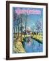 "Landscape of Farm in Springtime," Country Gentleman Cover, May 1, 1932-Walter Baum-Framed Giclee Print