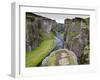 Landscape of Fjadrarglufur Gorge, Iceland-Joan Loeken-Framed Photographic Print