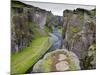 Landscape of Fjadrarglufur Gorge, Iceland-Joan Loeken-Mounted Photographic Print