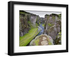 Landscape of Fjadrarglufur Gorge, Iceland-Joan Loeken-Framed Photographic Print