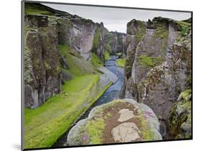 Landscape of Fjadrarglufur Gorge, Iceland-Joan Loeken-Mounted Photographic Print