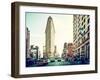 Landscape of Flatiron Building and 5th Ave, Manhattan, New York City, United States-Philippe Hugonnard-Framed Premium Photographic Print