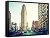 Landscape of Flatiron Building and 5th Ave, Manhattan, New York City, United States-Philippe Hugonnard-Framed Stretched Canvas