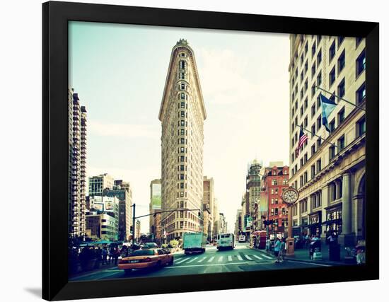 Landscape of Flatiron Building and 5th Ave, Manhattan, New York City, United States-Philippe Hugonnard-Framed Photographic Print