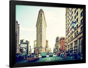 Landscape of Flatiron Building and 5th Ave, Manhattan, New York City, United States-Philippe Hugonnard-Framed Photographic Print