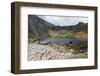 Landscape of Footpath Leading round Llyn Idwal with Devil's Kitchen in Background-Veneratio-Framed Photographic Print