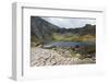 Landscape of Footpath Leading round Llyn Idwal with Devil's Kitchen in Background-Veneratio-Framed Photographic Print