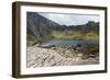 Landscape of Footpath Leading round Llyn Idwal with Devil's Kitchen in Background-Veneratio-Framed Photographic Print