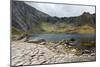 Landscape of Footpath Leading round Llyn Idwal with Devil's Kitchen in Background-Veneratio-Mounted Photographic Print