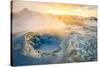 Landscape of Geothermal Hot Springs, Mud Pots and Fumaroles, Namaskard by Lake Myvatn, Iceland-Ragnar Th Sigurdsson-Stretched Canvas