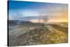Landscape of Geothermal Hot Springs, Mud Pots and Fumaroles, Namaskard by Lake Myvatn, Iceland-Ragnar Th Sigurdsson-Stretched Canvas
