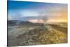 Landscape of Geothermal Hot Springs, Mud Pots and Fumaroles, Namaskard by Lake Myvatn, Iceland-Ragnar Th Sigurdsson-Stretched Canvas